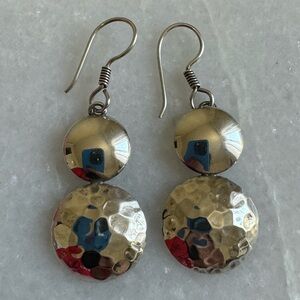 Sterling silver drop earrings